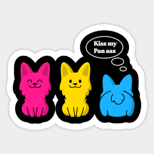 Funny Pansexual Corgis Sticker